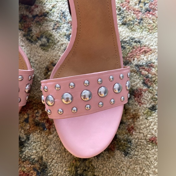 Coach Pink Paige Studded Sandal Heel size 7 - NWOT - Picture 9 of 15